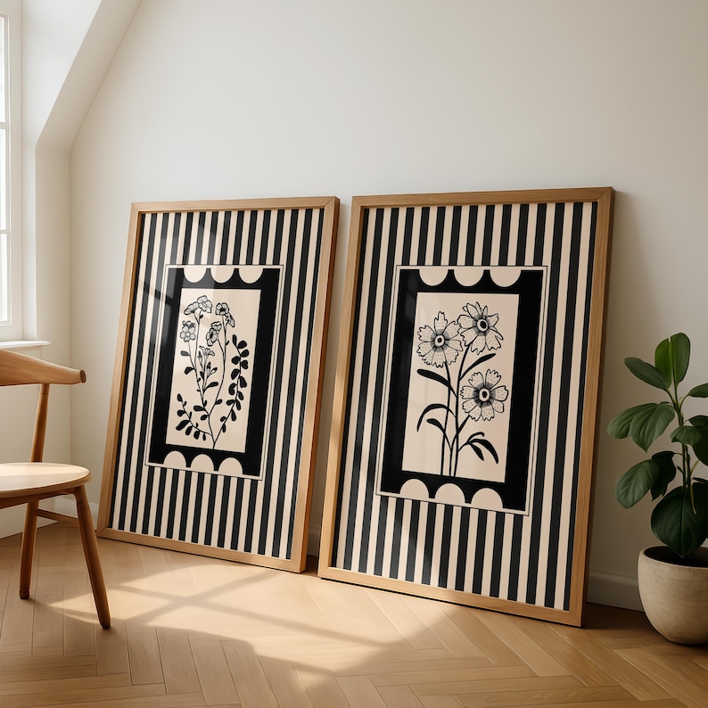 2pcs/set Seni Tanaman Gaya Boh - Home Decor Minimalist Style ulasan dan harga