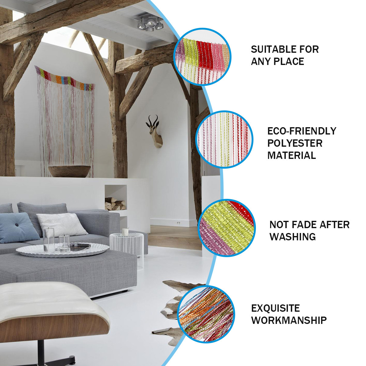 Tirai Rumbai Vertikal yang Ind - String Curtain Light ulasan dan harga